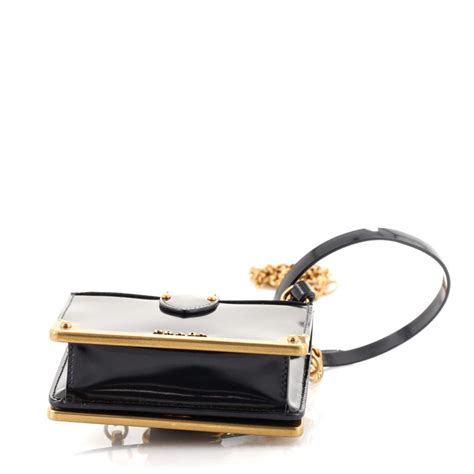prada micro spazzolato cahier